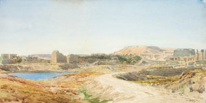 Heliga sjön och ruinerna av templet i Karnak, ca 1907-10